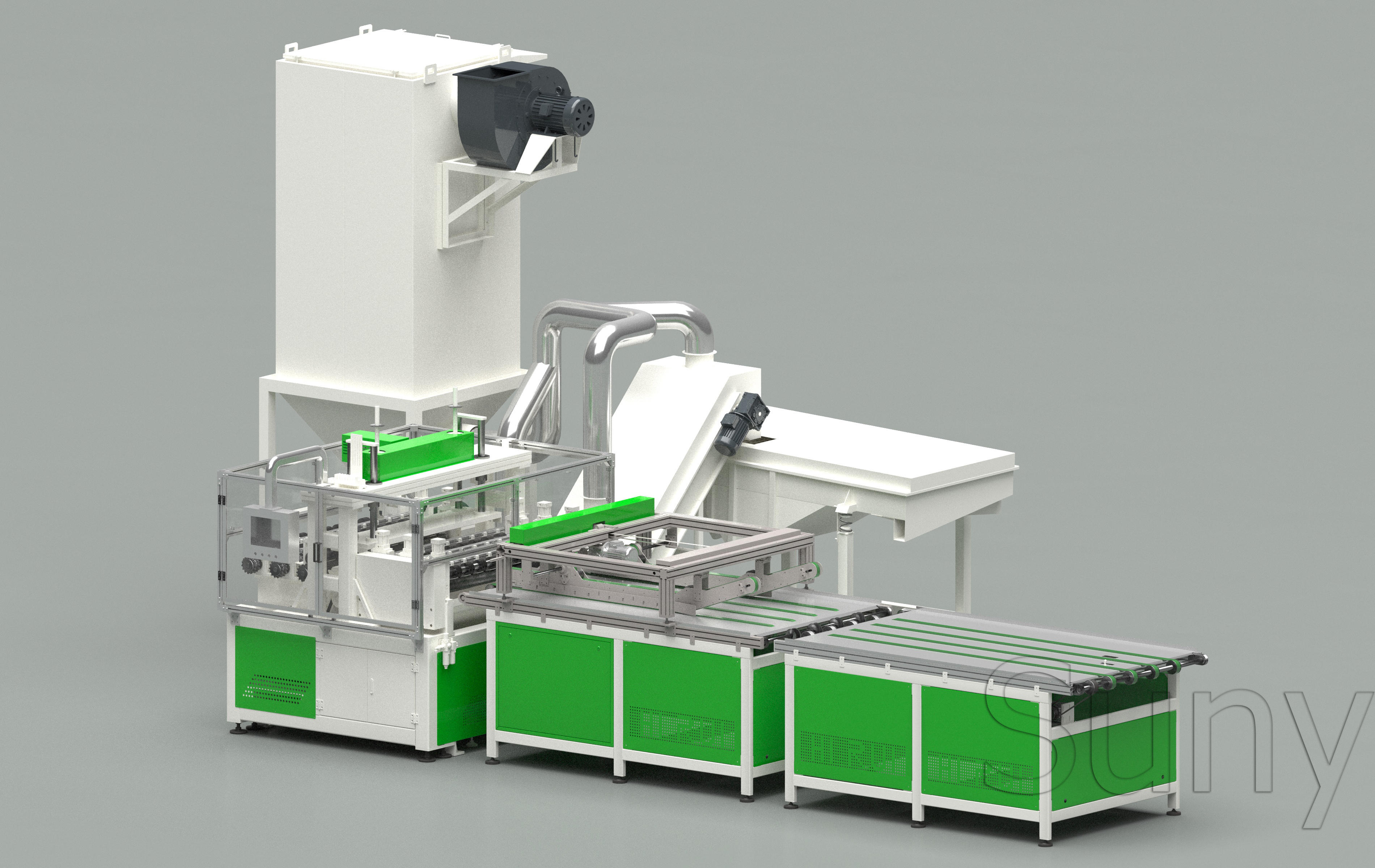 Fully automatic aluminum frame removal machine for solar panels